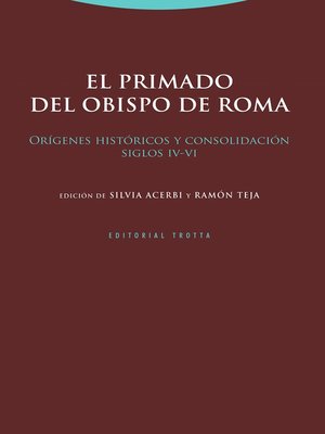 cover image of El primado del obispo de Roma